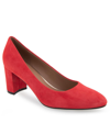 Aerosoles Betsy Dress-pump-high In Racing Red Leather