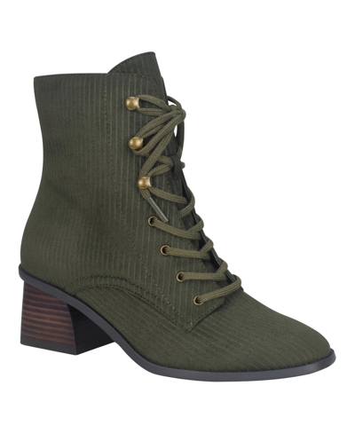 Impo Women's Jiana Ankle Boots With Memory Foam In Kale Green