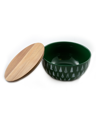 Thirstystone Holiday Serving Bowl With Lid In Green