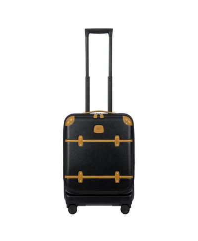 Bric's Milano Bellagioâ 21" Spinner Trunk With Pocket In Black