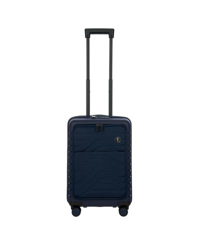 Bric's Milano B|y Ulisse 21" Expandable Spinner With Pocket In Ocean Blue