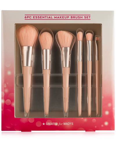 Created For Macy's Essential Makeup Brush Set,  In Pink