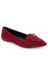 Aerosoles Doran Pointy Toe Loafer In Pomegranate Suede