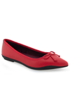 Aerosoles Dumas Dress-flat In Red Leather