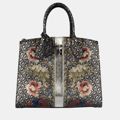 Pre-owned Louis Vuitton Epi Floral City Steamer Mm Shoulder Handbag In Multicolor