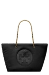 Tory Burch Ella Chain Tote Bag In Black