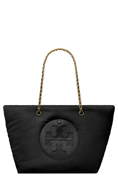 Tory Burch Ella Chain Tote Bag In Black  