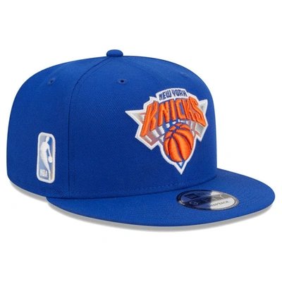 New Era Men's  Blue New York Knicks Gradient Undervisor 9fifty Snapbackâ Hat