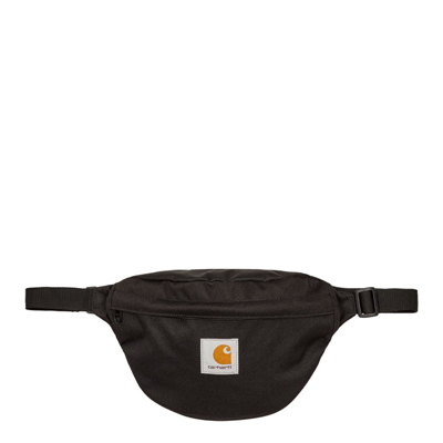 Carhartt Jake Hip Logo-appliquéd Canvas Belt Bag In Black