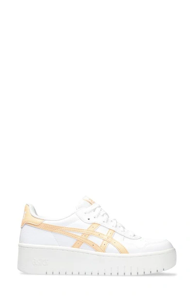 Asics Japan S Pf Sportstyle Sneakers In White/ Apricot Crush