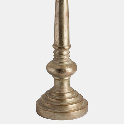 Hill Interiors Antique Brass Effect Candle Holder In Gold