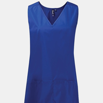 Premier Womens Wrap Around Work Tunic In Blue