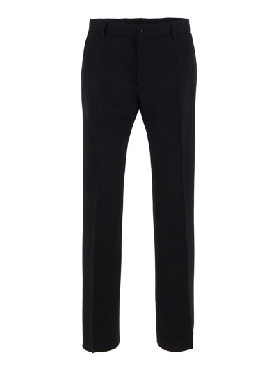 Dolce & Gabbana Wool Trousers In Black