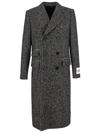 DOLCE & GABBANA DOUBLE-BREASTED WOOL HOUNDSTOOTH COAT