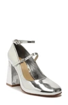 Schutz Dorothy Mary Jane High Pumps In Silver