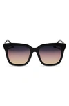 DIFF BELLA 54MM GRADIENT SQUARE SUNGLASSES