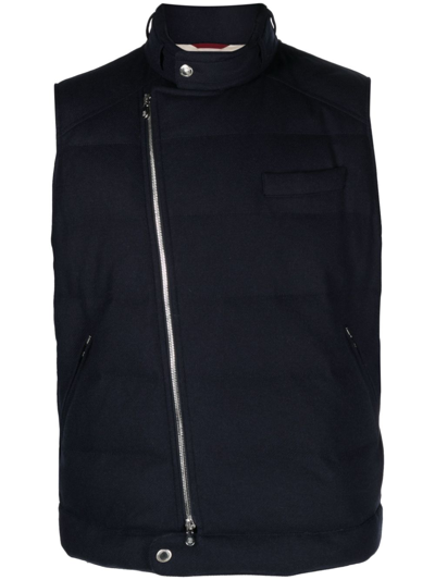 Brunello Cucinelli Padded Vest In Blue