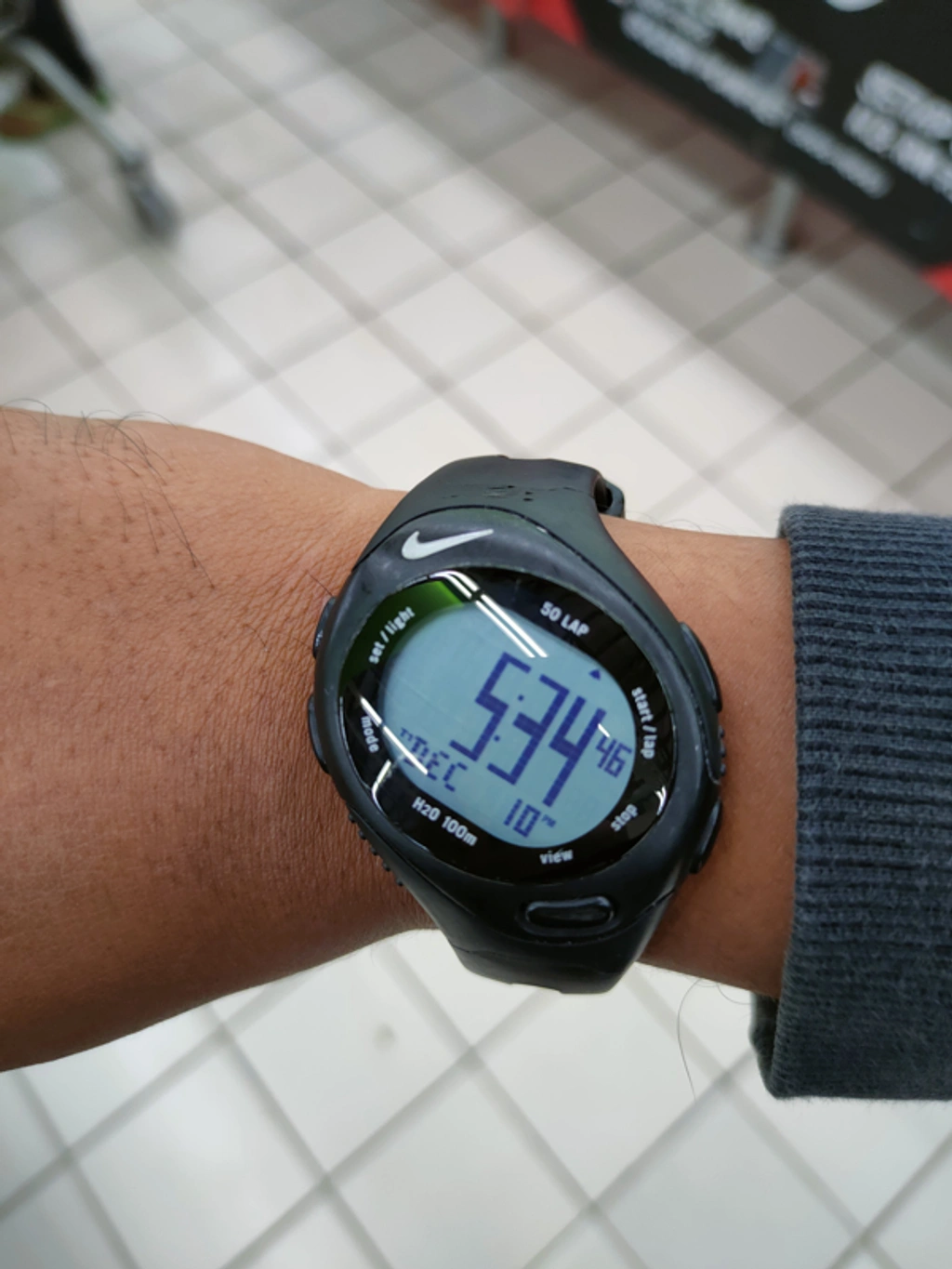 Pre-owned Nike X Watch Nike Bowerman Series Digital Vintage 