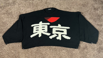 Pre-owned Raf Simons I Love Tokyo Sweater In Black
