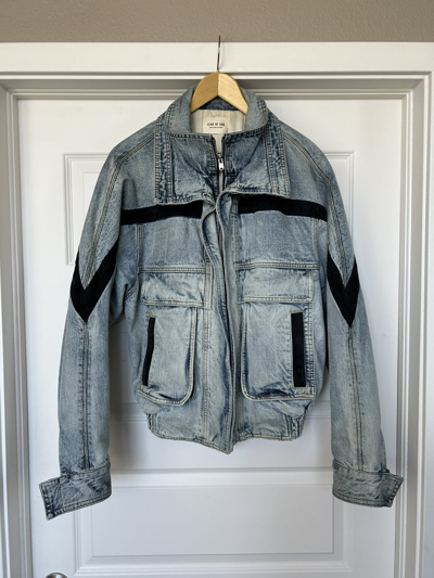 Pre-owned Fear Of God Sixth Collection Denim Ski Jacket In Blue