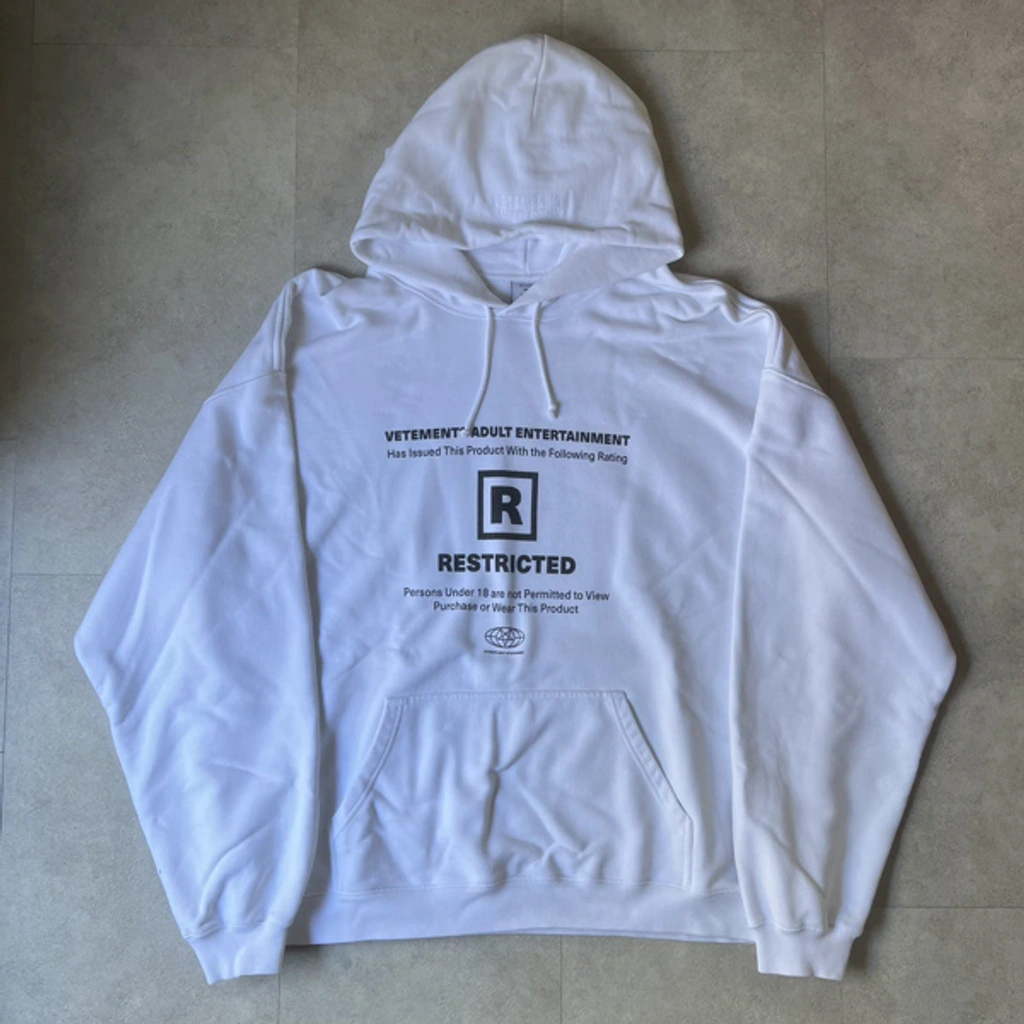 Pre-owned Vetements 18+ Restricted Adult Entertainment Hoodie In 
