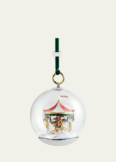 Michael Aram Merry Go Round Snowglobe Ornament In Transparent