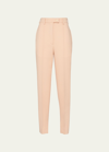 Prada Mesh Insert Wool Pants In F0924 Pesco