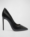 Schutz Lou Leather Stiletto Pumps In Black