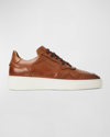 Bruno Magli Dezi Leather Sneaker In Cognac