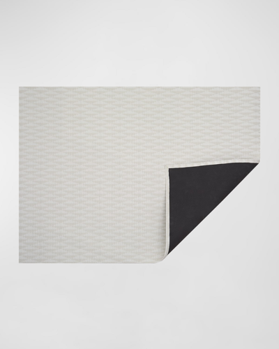 Chilewich Arrow Floor Mat, 4' X 6' In White