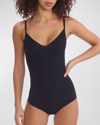 COMMANDO CLASSIC CONTROL SCOOP-NECK MICROFIBER BODYSUIT