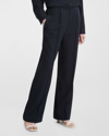 VINCE BRUSHED FLANNEL STRAIGHT PULL-ON PANTS