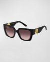 Marc Jacobs 54mm Square Sunglasses In Black