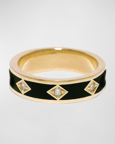 Azlee Night Sky Diamond Band In Gold