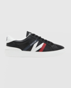 Moncler Monaco M Low Top Sneakers In Dark Grey