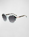 Kate Spade Jezebel 54mm Gradient Round Sunglasses In Blue