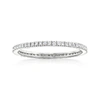 Rs Pure By Ross-simons Diamond Eternity Band In Sterling Silver In White