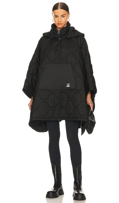 Alpha Industries Liner Poncho In Black