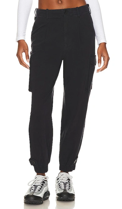 Monrow Utility Trousers In Black