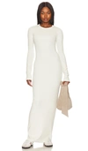 Cotton Citizen Verona Crewneck Maxi Dress In Bone