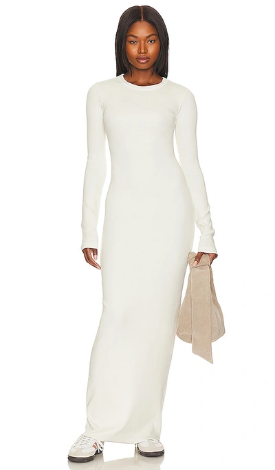 Cotton Citizen Verona Crewneck Maxi Dress In Bone