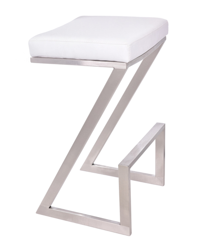 Armen Living Atlantis 26in Counter Height Barstool In Neutral