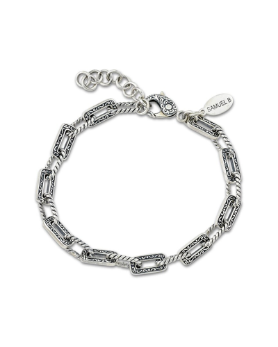 Samuel B. Silver Paperclip Bracelet