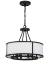 Crystorama Bryant 4-light Black Forged Chandelier In Black