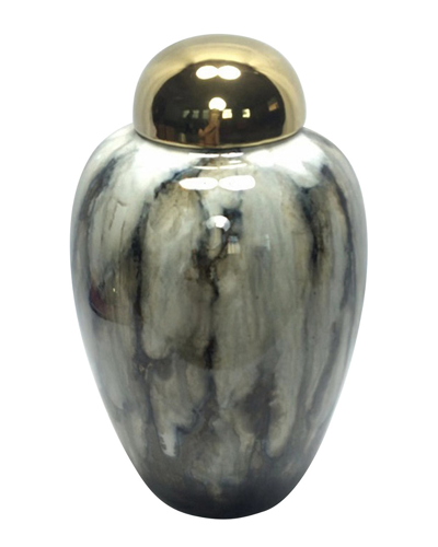 Sagebrook Home Urn With Lid In Multi