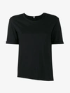 LOT78 LOT78 BLACK CASHMERE BLEND SIDE SPLIT T SHIRT,W17DTS66612812184071