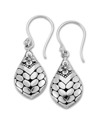 SAMUEL B. SAMUEL B. SILVER FLOWER DROP EARRINGS