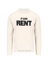 Erl Chenille Crew-neck Sweater With Ribbed Edge In Neutral