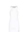 Attico Ribbed Cotton Tank Top In White