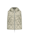 Roa Puffer Vest In Gray